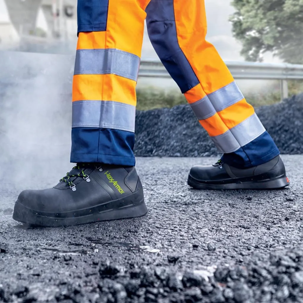 HexArmor Asphalt Work Safety Boots, 572F Heat, Anti-Shock, Slip, Water-Resistance