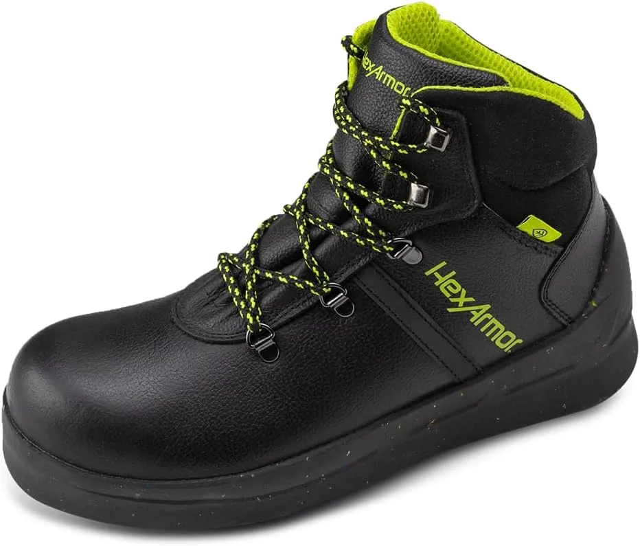 HexArmor Asphalt Work Safety Boots, 572F Heat, Anti-Shock, Slip, Water-Resistance