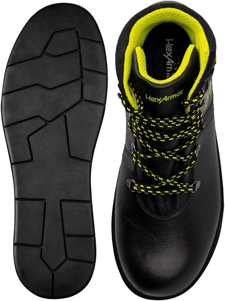 HexArmor Asphalt Work Safety Boots, 572F Heat, Anti-Shock, Slip, Water-Resistance