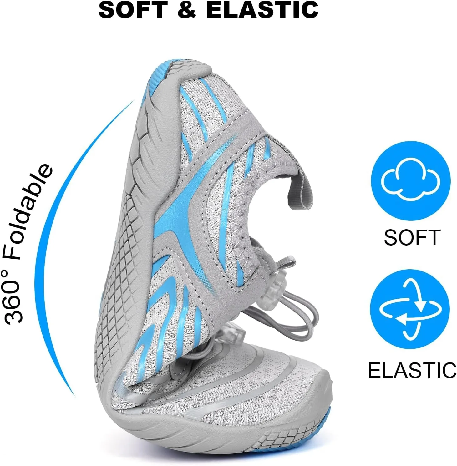 Hike Barefoot Shoes for Women Men Footwear Pro Bare Foot Shoes Wide Toe Box, Healthy & Non-Slip Trail Running Shoes, Breathable Beach Pool Swim Surf Hiking Shoes