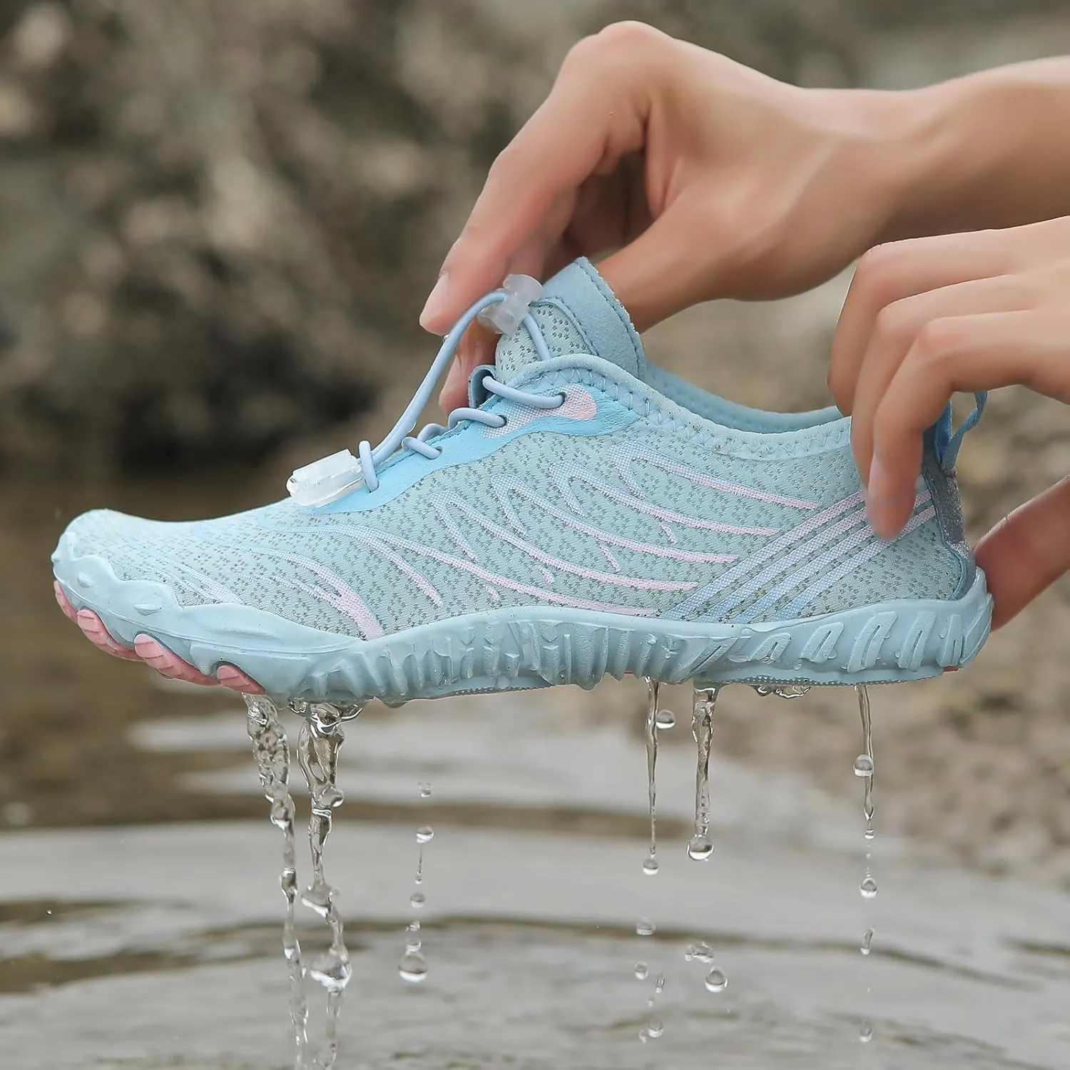 Hike Barefoot Shoes Womens Mens Footwear Pro Barefoot Shoes with Wide Toe Box Trail Running Shoes, Healthy Non-Slip Quick Dry Athletic Hiking Shoes