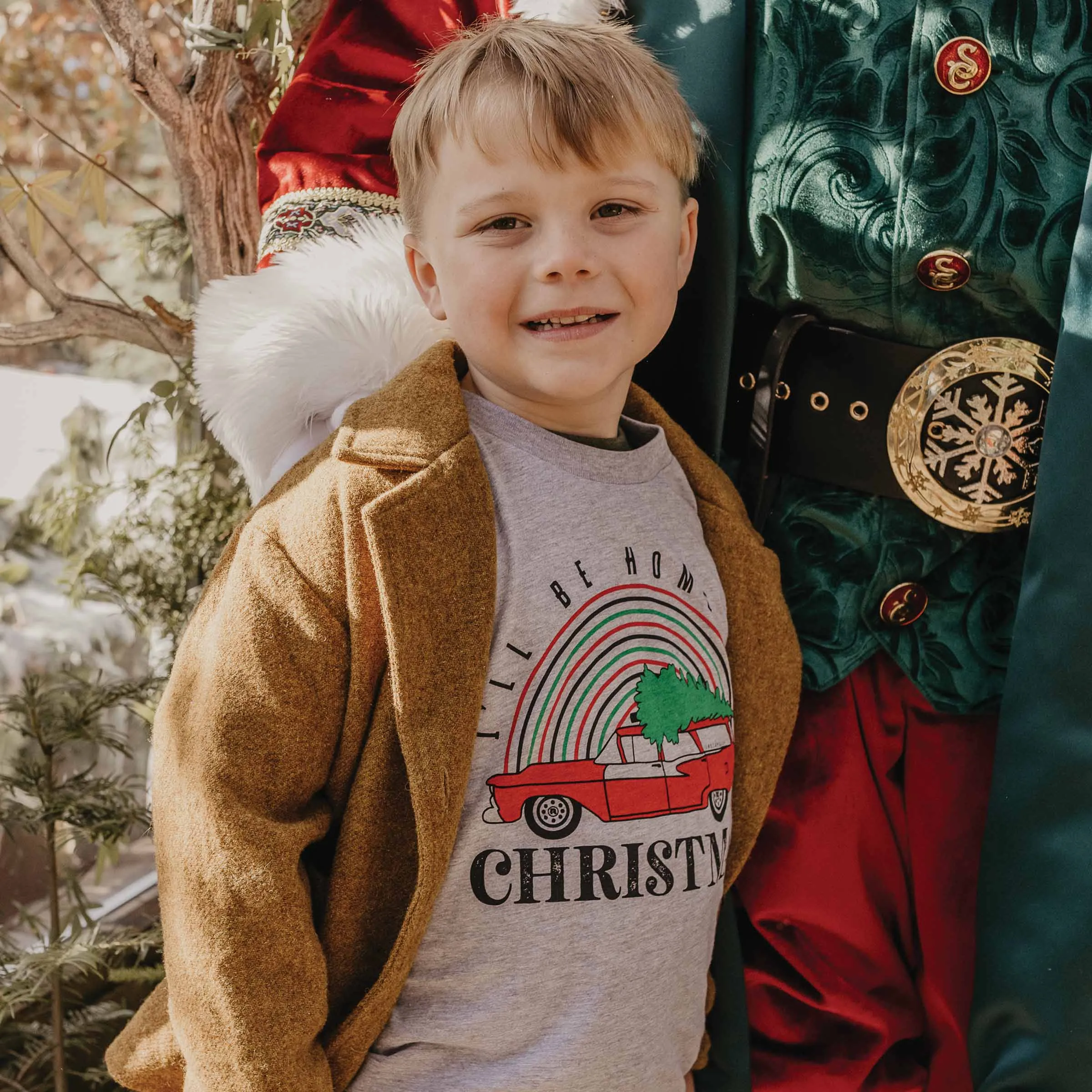 Home For Christmas Kids Tee Shirt