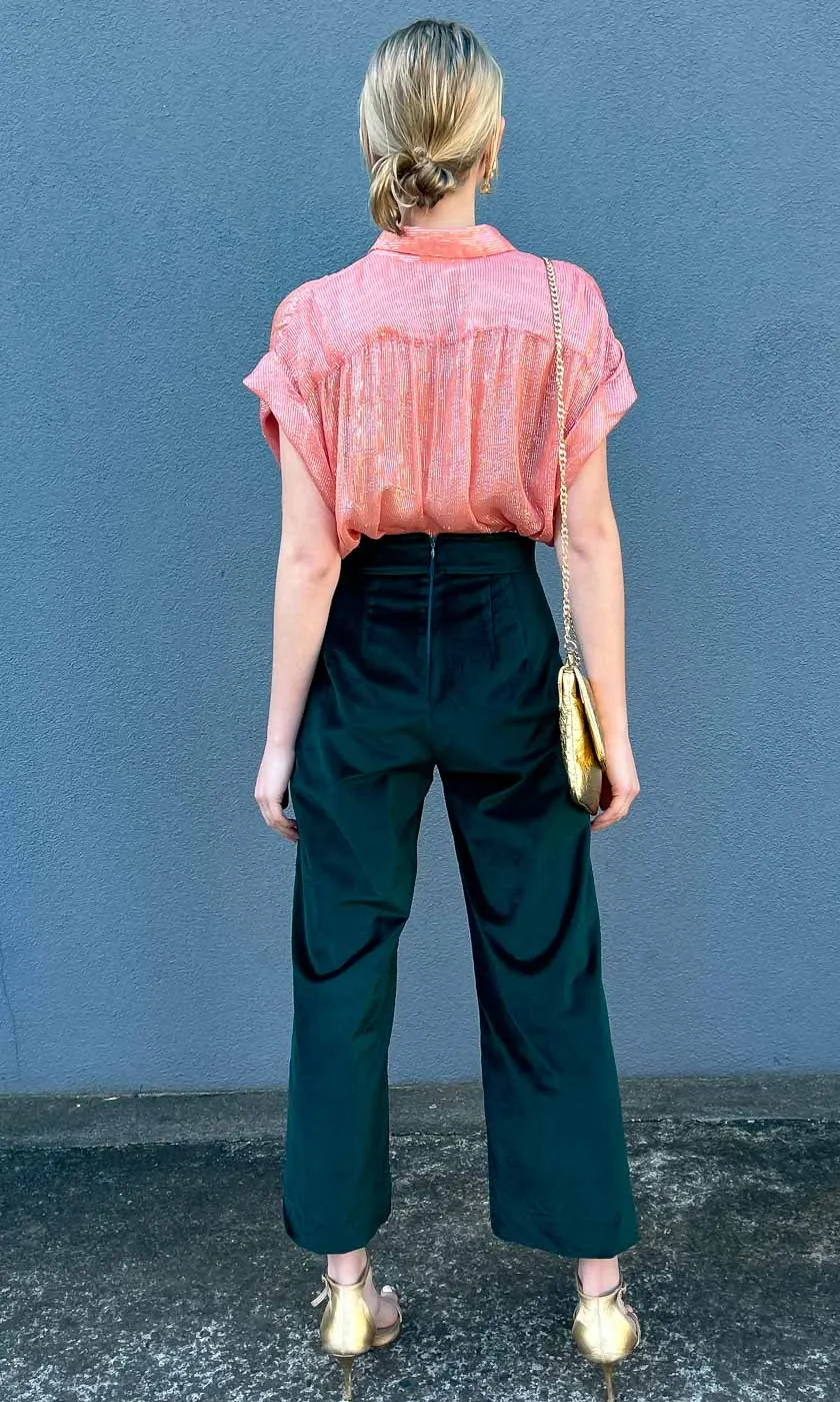 Hoss Mistique Apricot Lurex Shirt