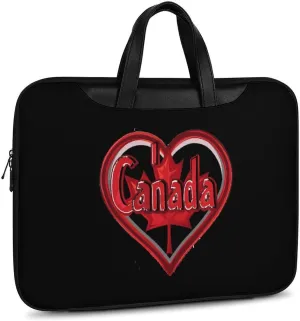 I Love Canada Laptop Tote Bag Waterproof Computer Carrying Case Business Office Briefcase
