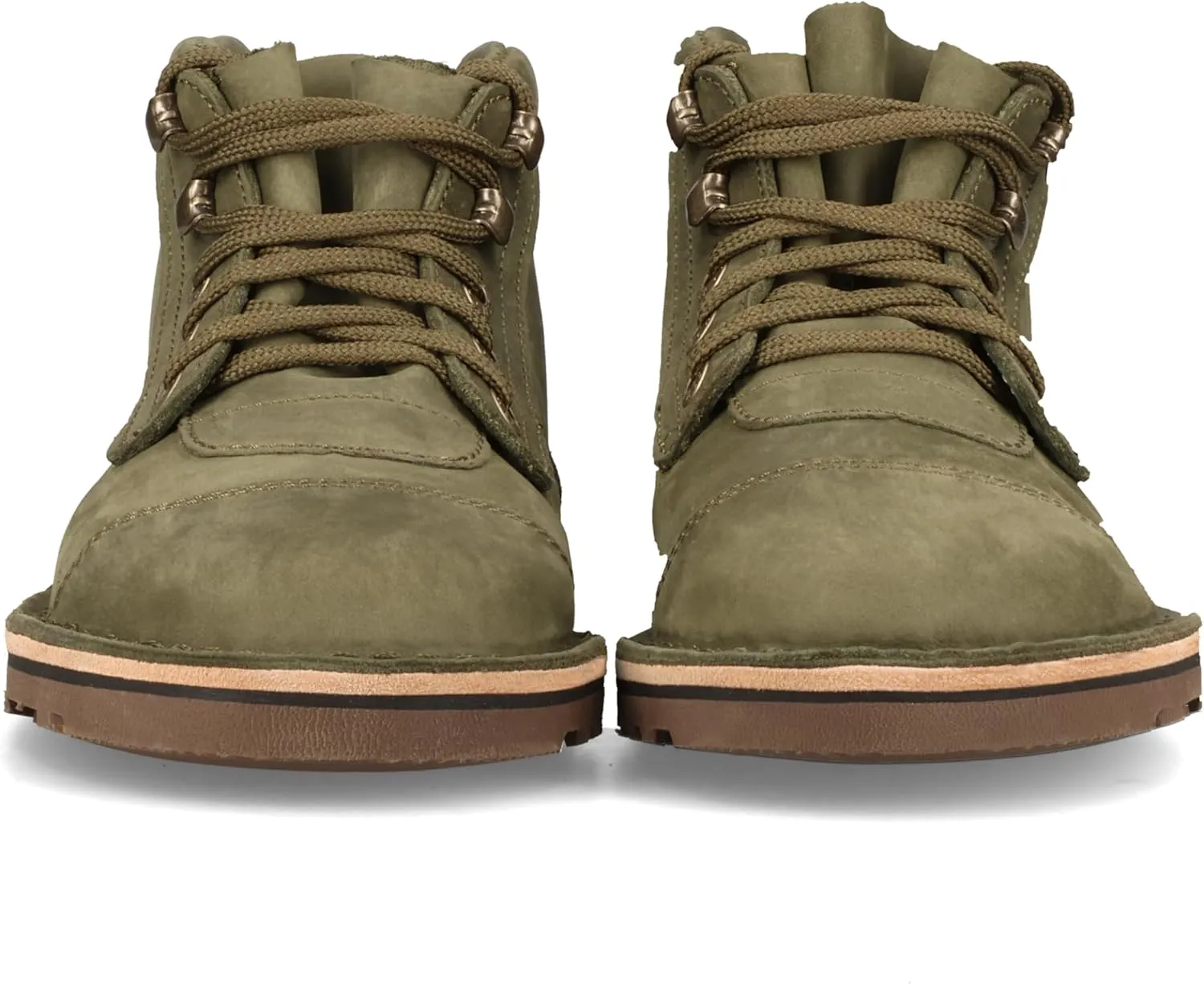 JIM GREEN Men's Barefoot African Ranger Boots Lace-Up Water Resistant Full Grain Leather Work or Hiking Boot