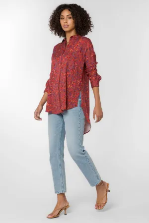 June Rust Paisley Shirt