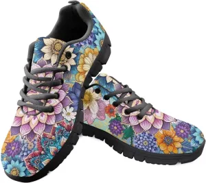 Kuiaobaty Walking Running Tennis Shoes Women's Fashion Sneakers Men's Athletic Shoes Lace-up Lightweight Breathable