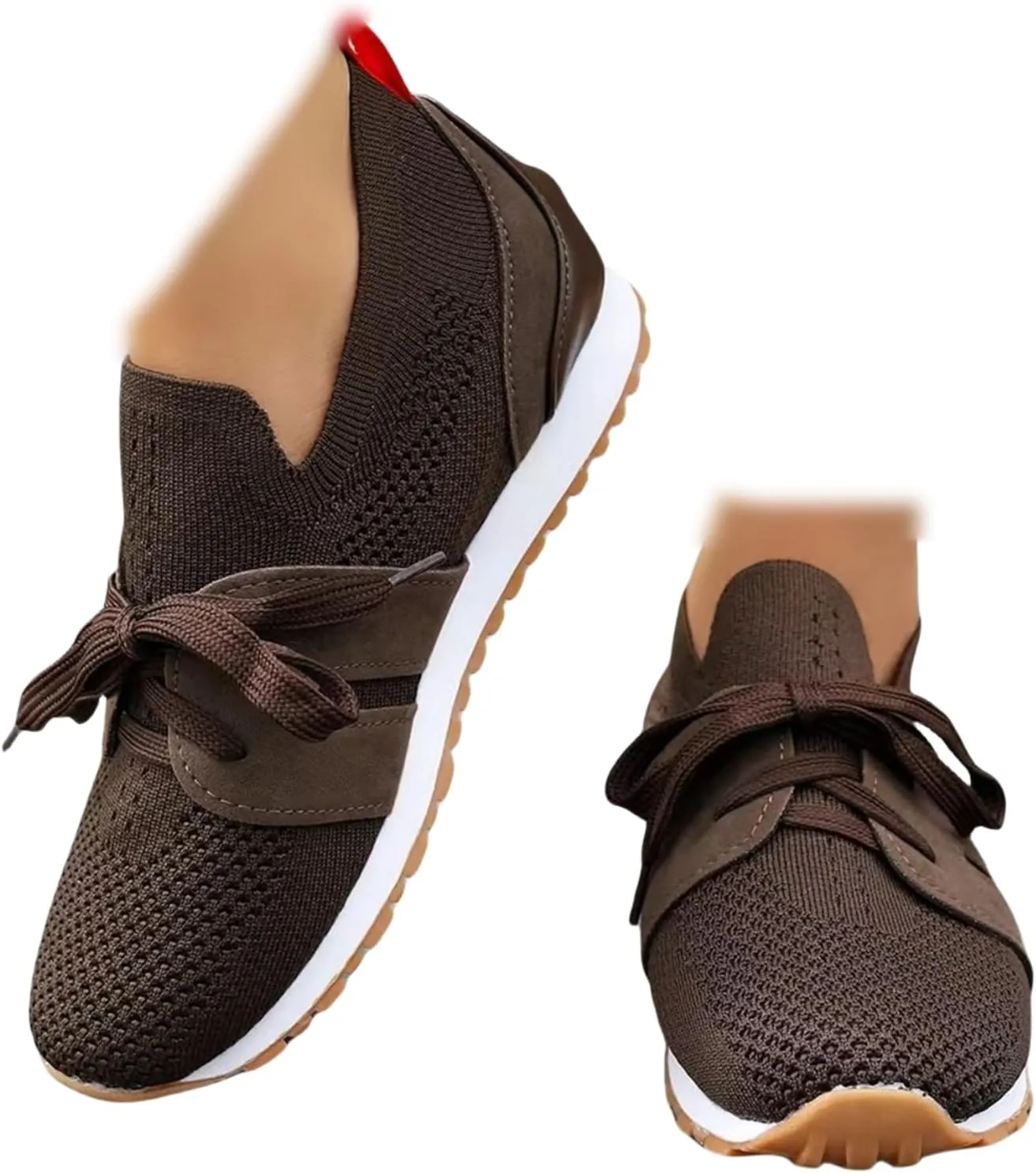 Ladmiple Running Shoes For Women Slip On Walking Shoes Breathable Athletic Workout Tennis Shoes Lightweight Gym Sneakers 2025