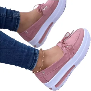 Ladmiple Shoes For Women Sneakers Trendy Canvas Sneakers Slip On Casual Walking Shoes Dressy Summer Fashion Flats Loafer