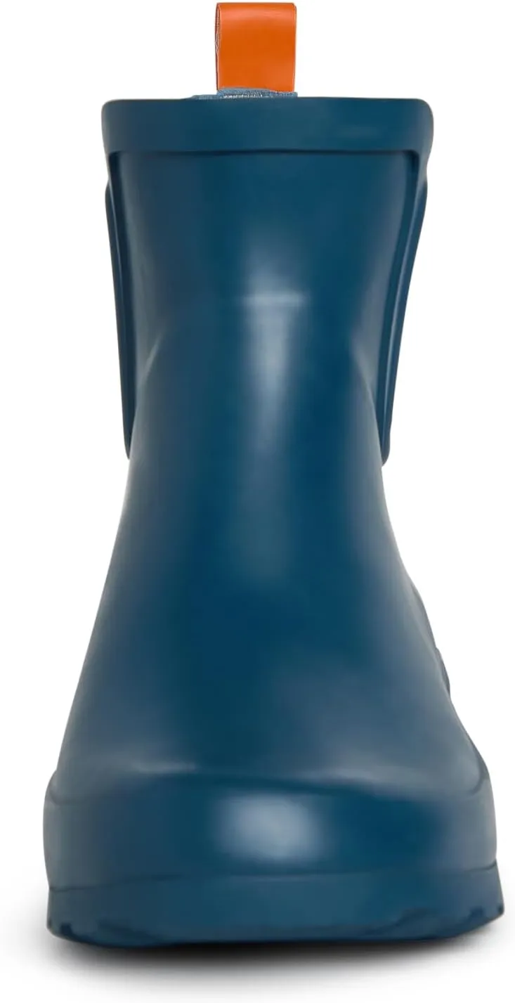 Laura Ashley Ladies ELASTIC Mid Cut Ankle Height Rubber Rain Boots