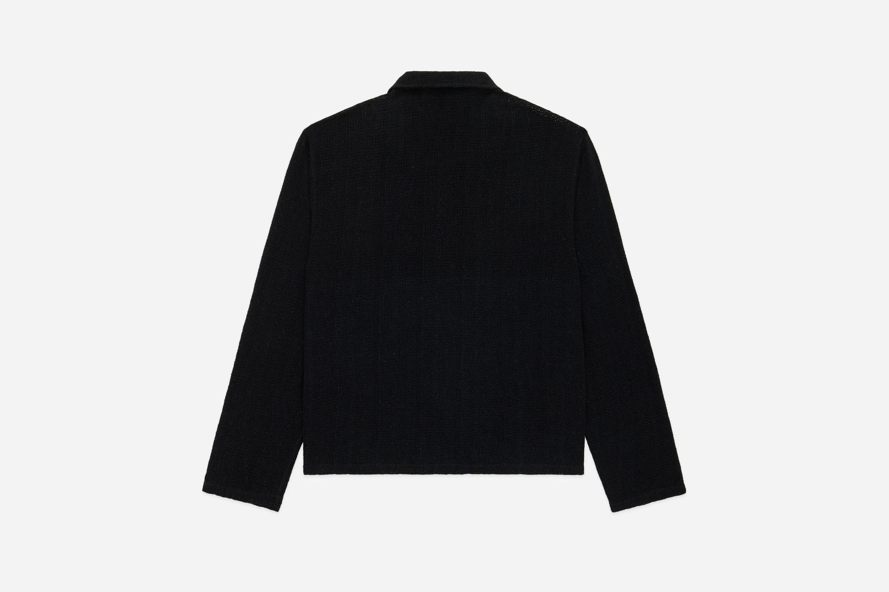 Loop Collar Shirt ~ Black Mesh