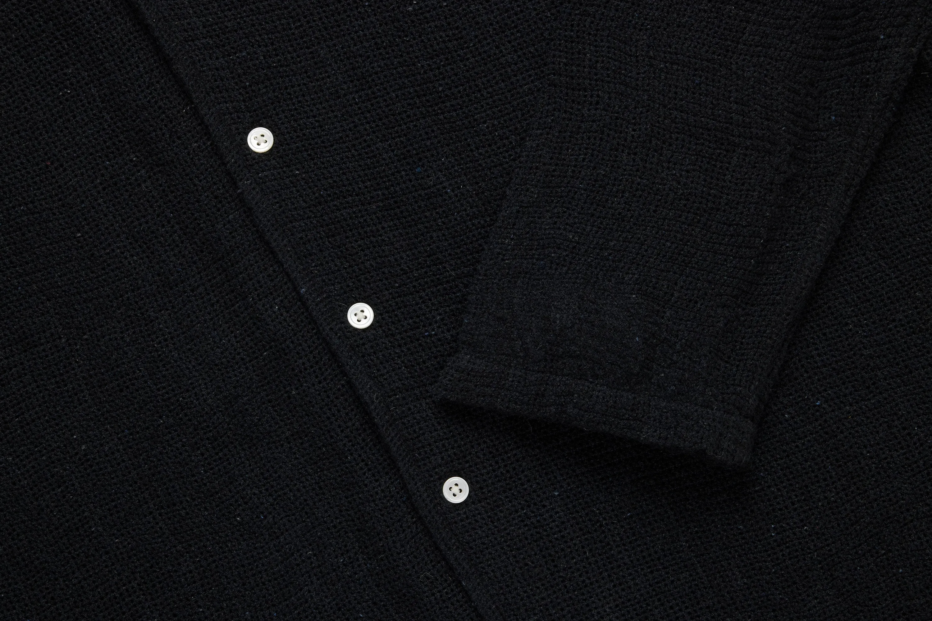 Loop Collar Shirt ~ Black Mesh