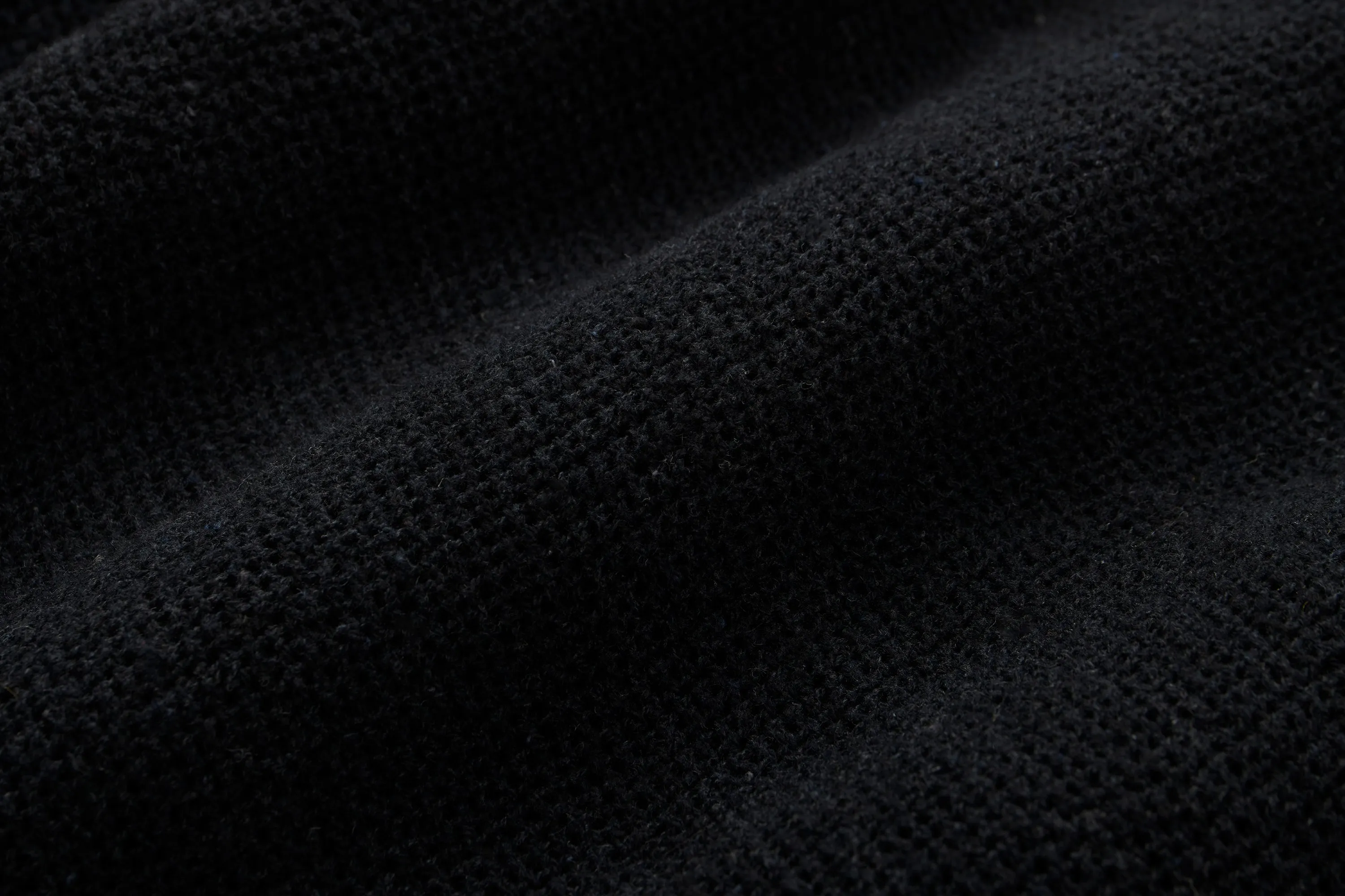 Loop Collar Shirt ~ Black Mesh