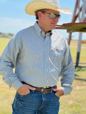 Marty Black and Blue Plaid Men's Shirt by Cinch
