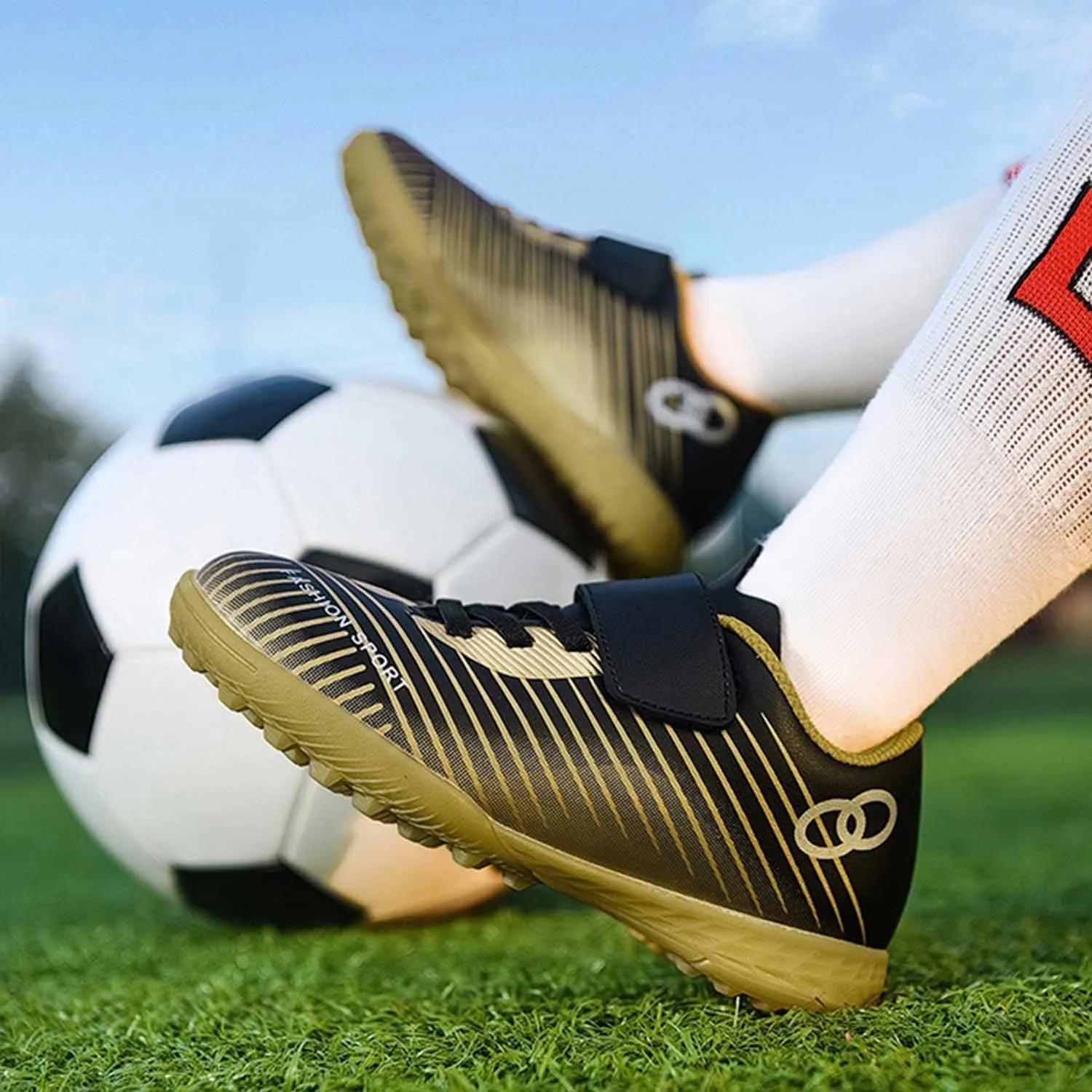 MEBAMY Football Shoes for Boys Girls Firm Ground Soccer Cleats Athletic Youth General Purpose Soccer Shoe Toddler Little Kid Big Kid