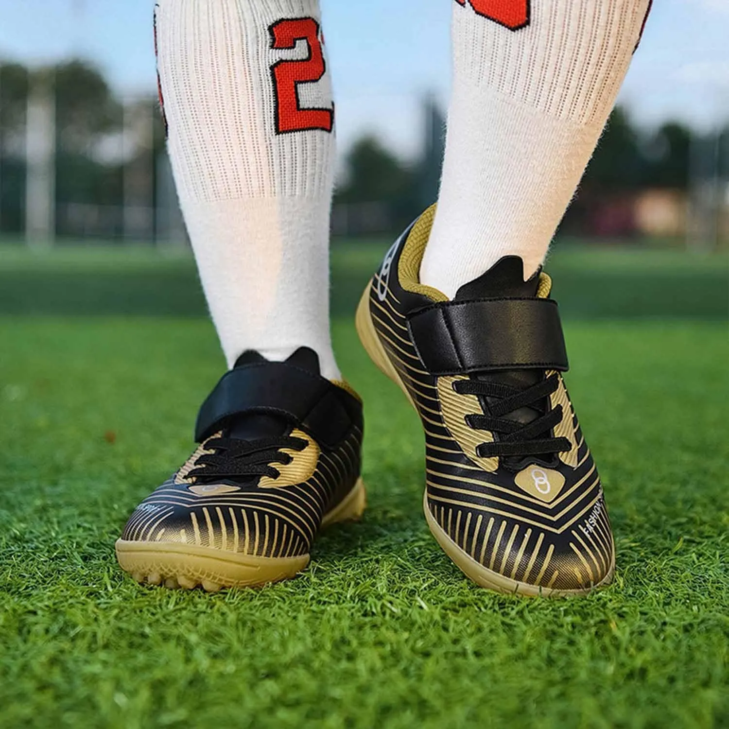 MEBAMY Football Shoes for Boys Girls Firm Ground Soccer Cleats Athletic Youth General Purpose Soccer Shoe Toddler Little Kid Big Kid