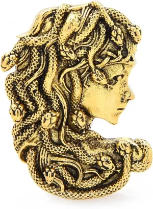Medusa Snake Hair Girl Brooches Women Greek Mythologhy Brooch Pin & Pendants