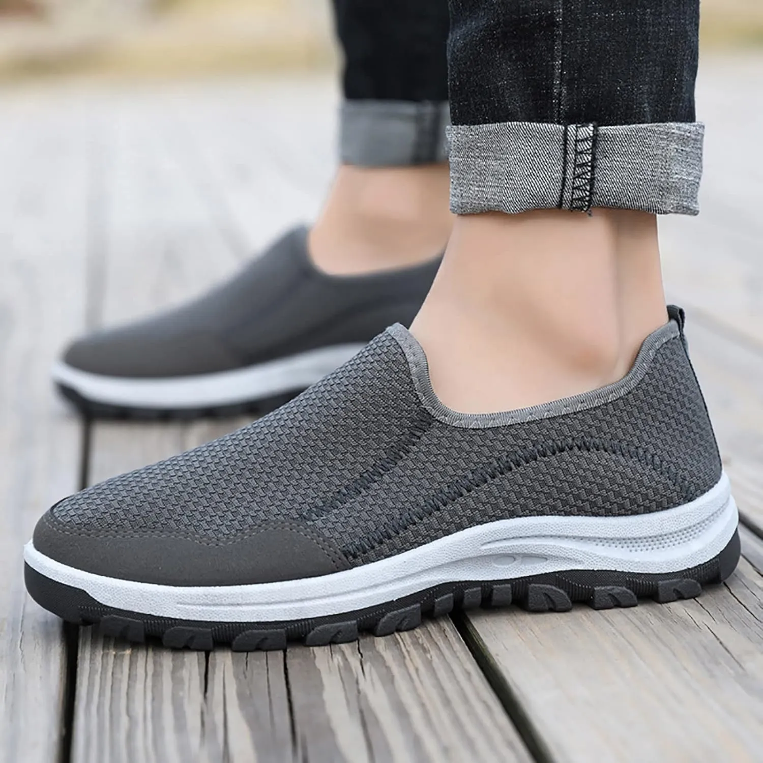 Men Low Top Walking Shoes Fashion Casual Loafers Mens Casual Shoes Combo Sneaker