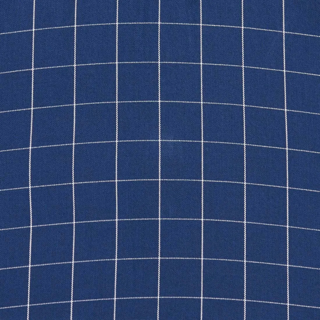 Men Navy Tailored Fit Checks Cotton Full Sleeve Shirts