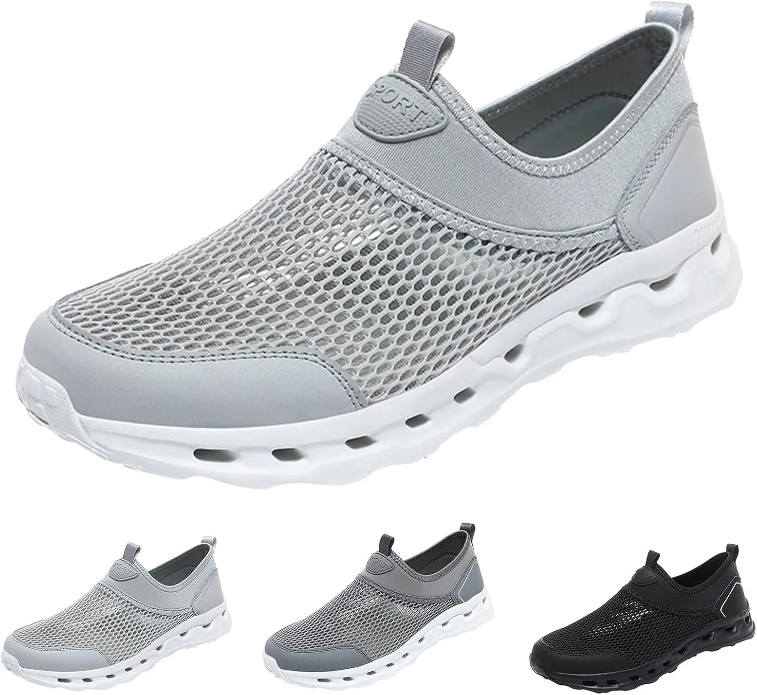 Mens Athletic Shoes Men's Fashion Sneakers Tennis Shoe for Men Slip on Shoe for Men Sport Mesh Sneaker