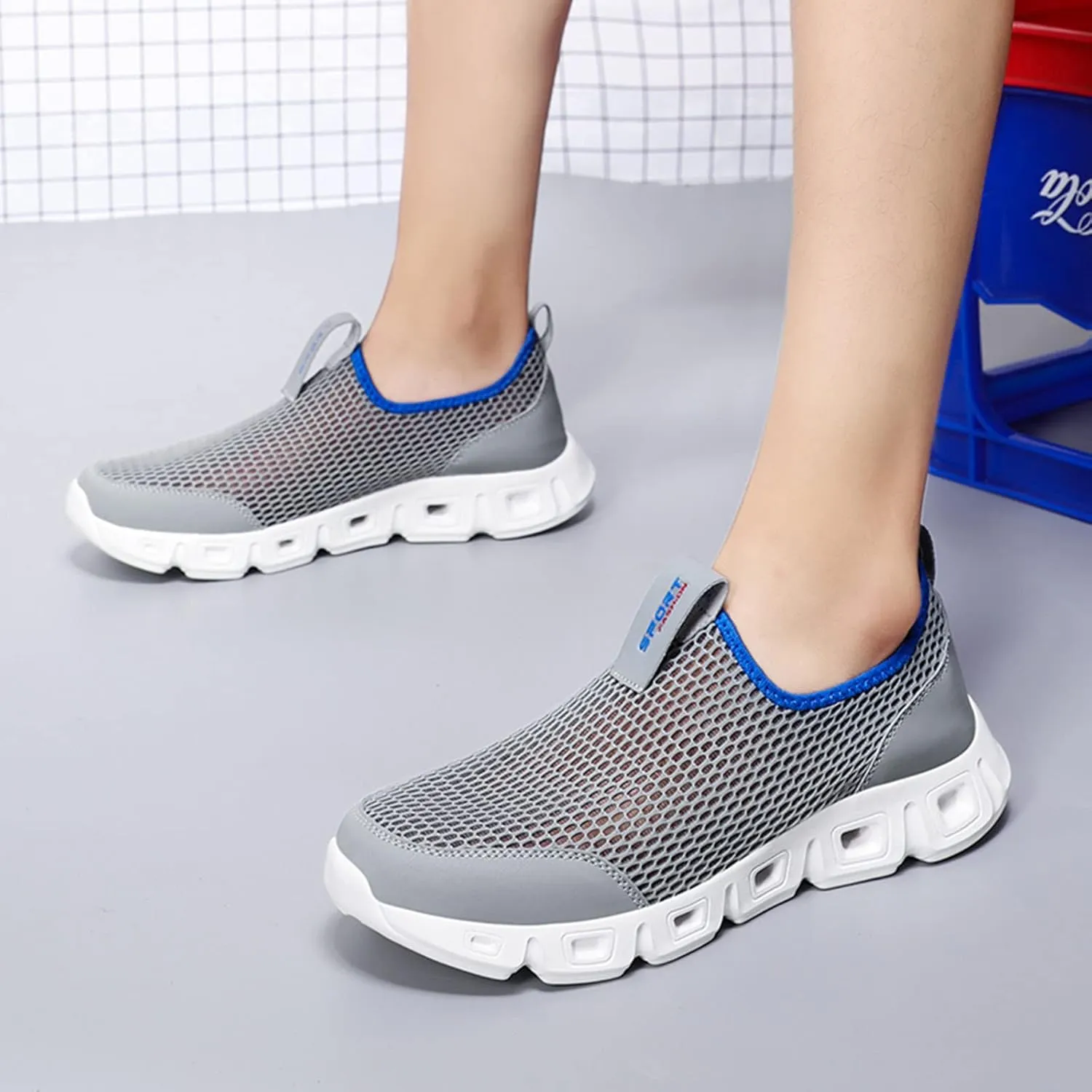 Men's Fashion Sneakers Mens Slip on Shoes Sneaker for Men Slip on Shoe for Men Sport Breathable Sneaker