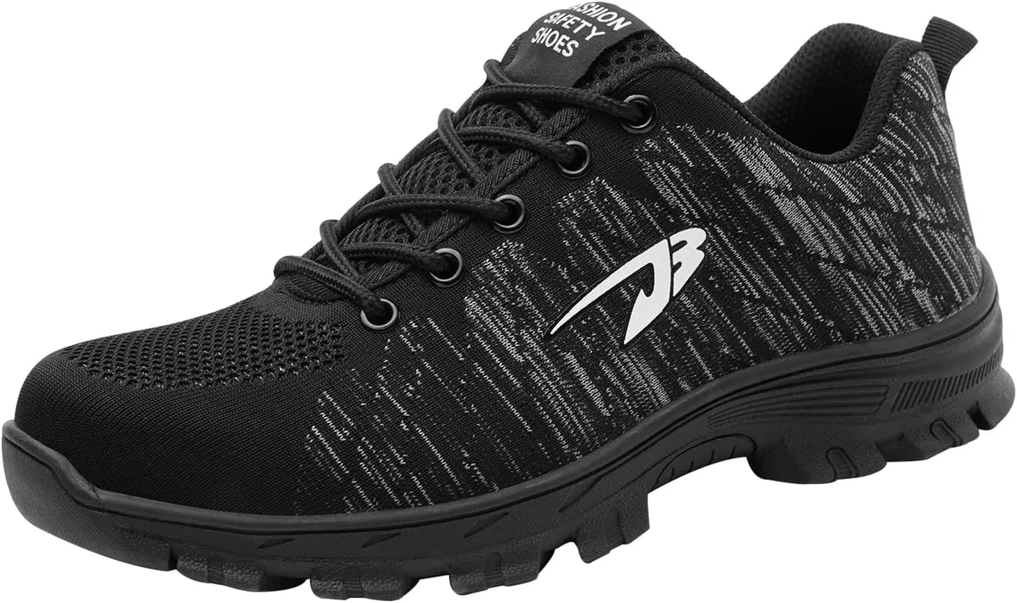 Men's Safety Toe Athletic Work Shoe,Lightweight Safety Shoes Slip Resistant Work Sneaker Breathable Puncture Proof Shoes,