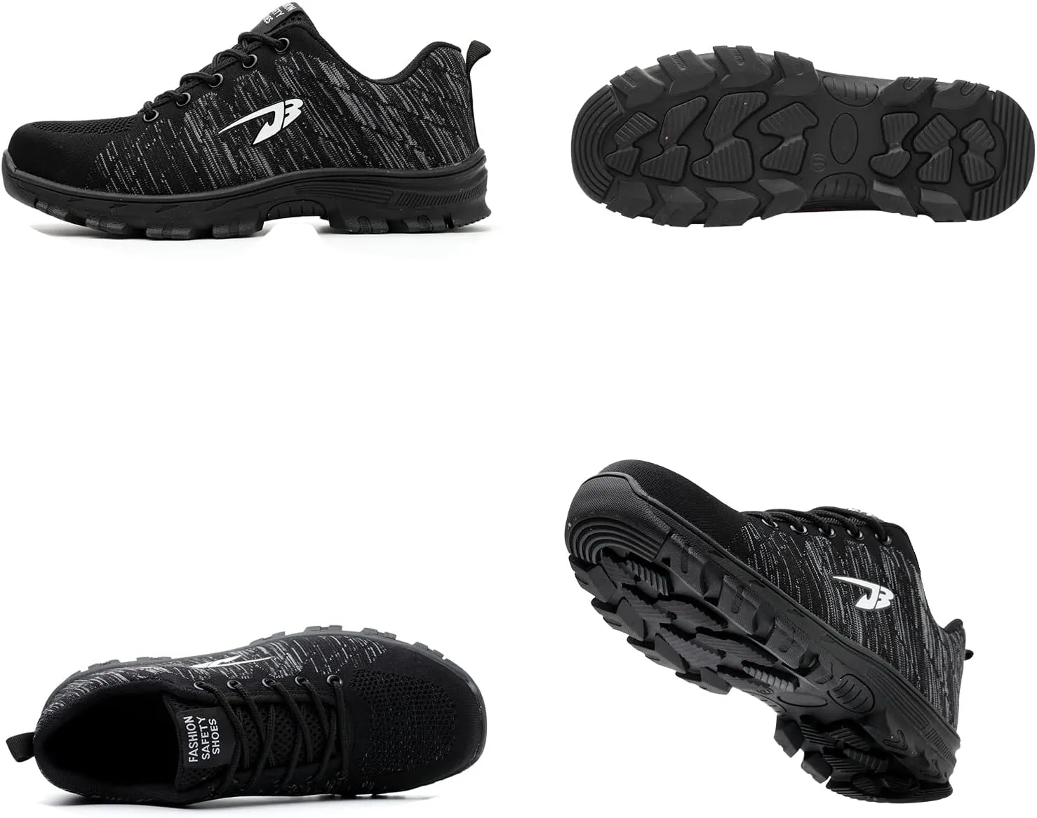 Men's Safety Toe Athletic Work Shoe,Lightweight Safety Shoes Slip Resistant Work Sneaker Breathable Puncture Proof Shoes,