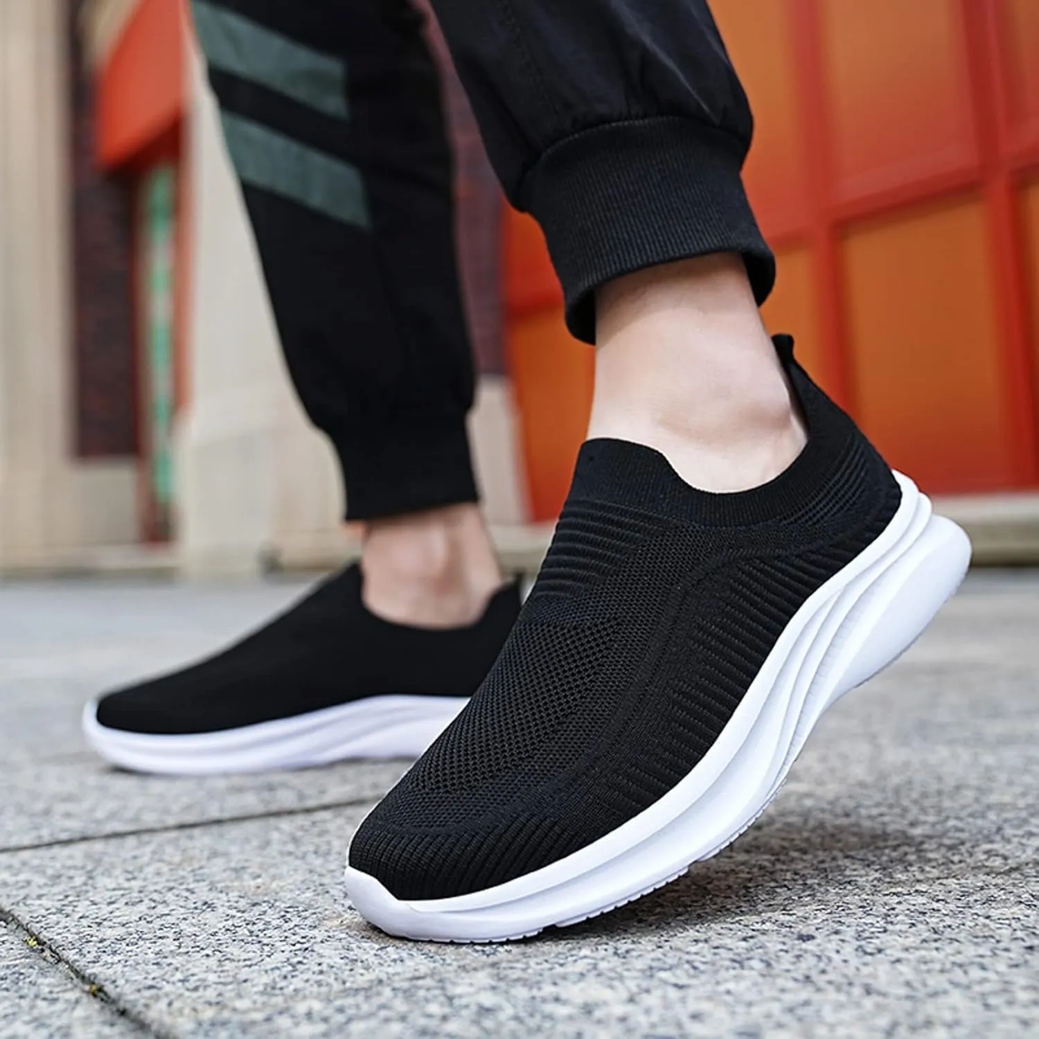 Mens Slip on Shoes Mens Walking Shoes Slip on Shoe for Men Walking Shoe for Men Comfortable Mesh Sneaker