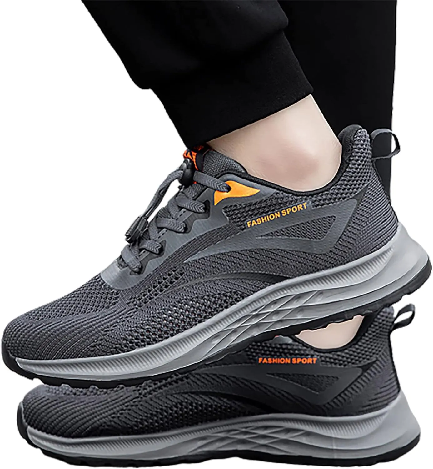 Mens Slip on Sneakers Tennis Men Mens Slip on Walking Shoes Blade Tennis Shoes Walking Casual Shoe Fashion Sneaker Brown Sport for Men