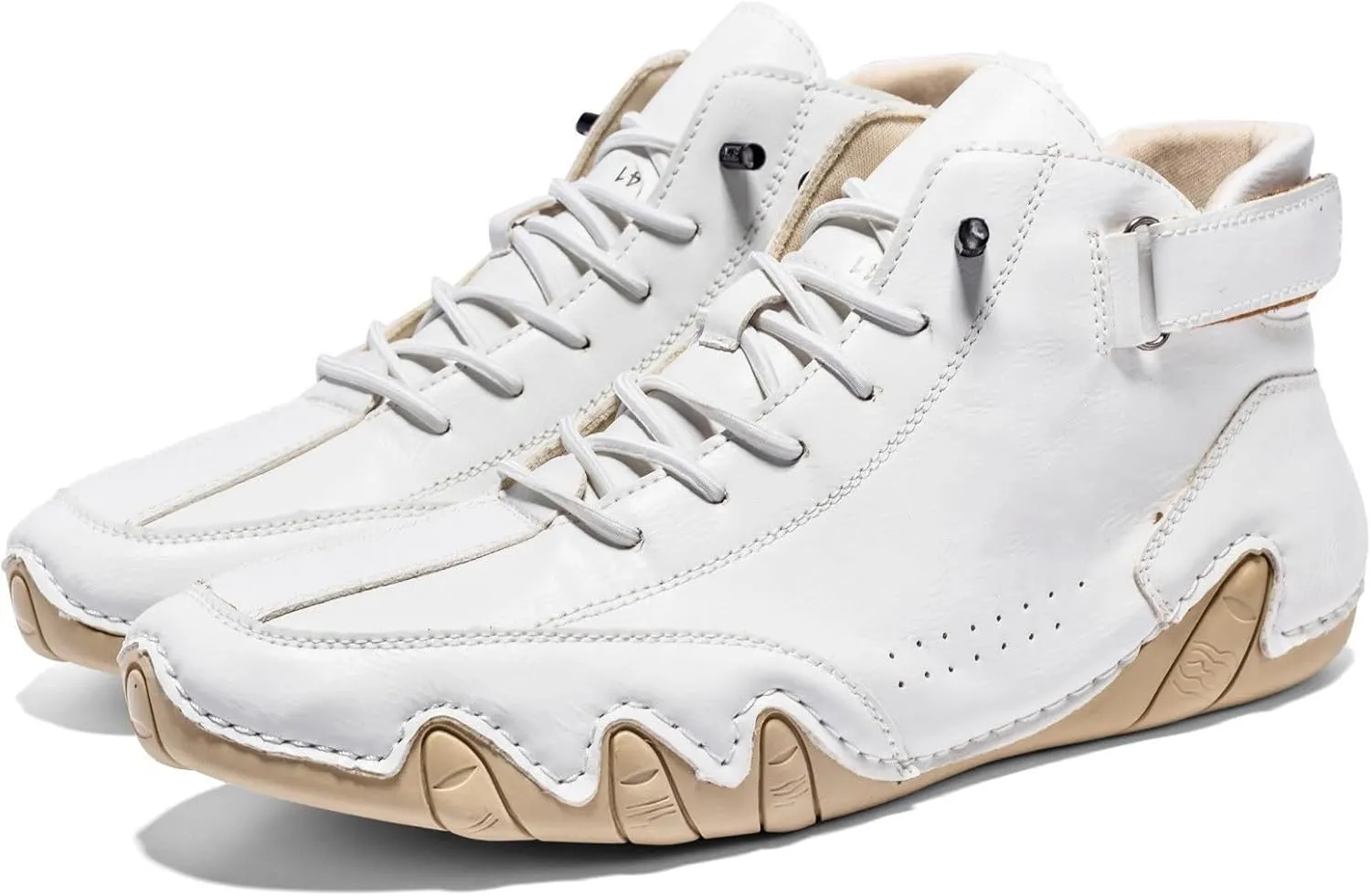 Men's Slip Shoes Couple's New Foreign Trade High Top Boots Men And Women Leisure Short Boots Trend Breathable Leather