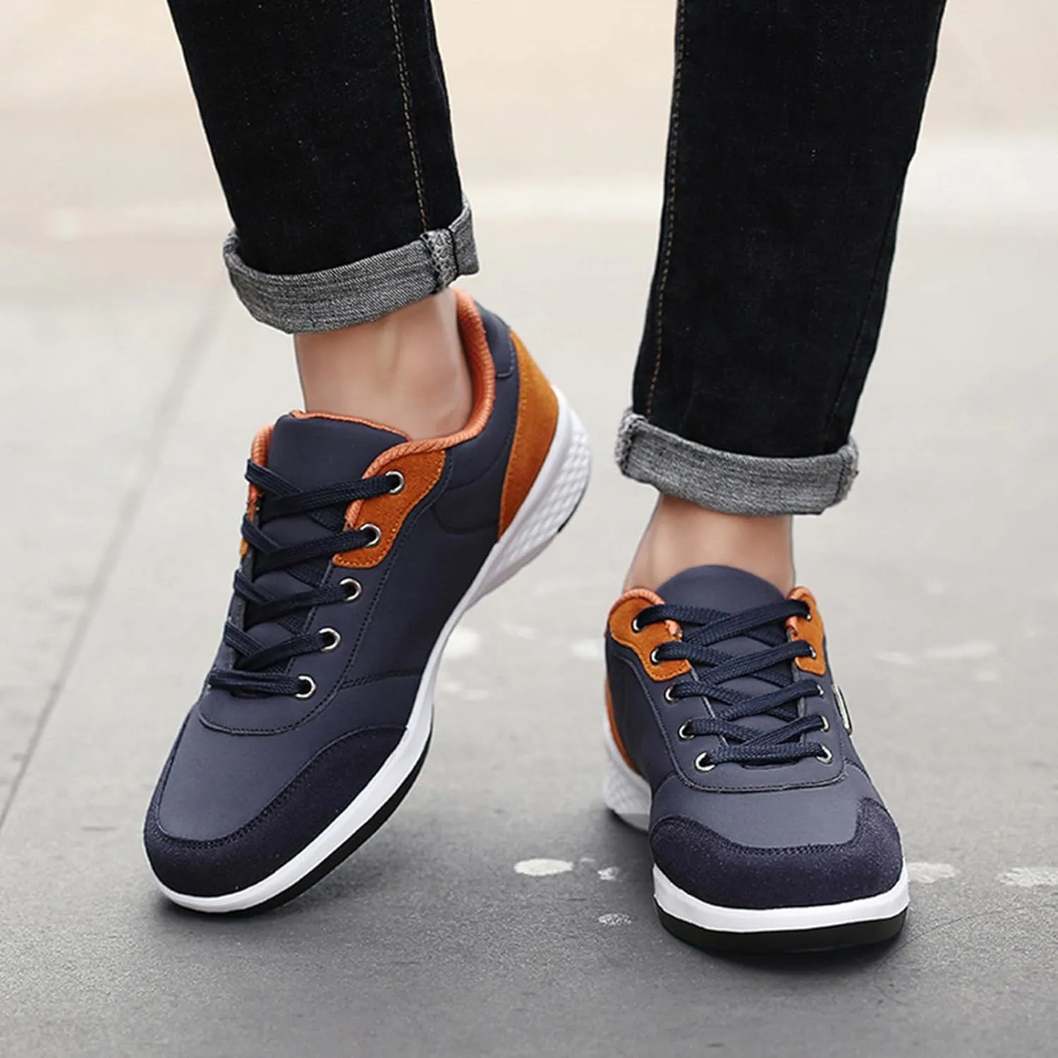 Men's Sneakers Mens Slip on Shoes Sneaker for Men Tennis Shoe for Men Breathable Mesh Sneaker
