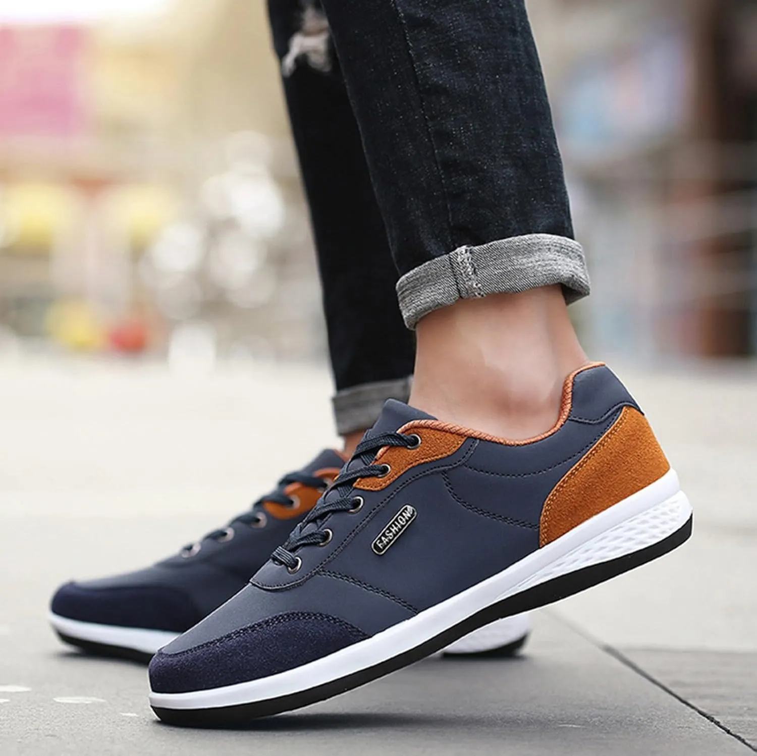 Men's Sneakers Mens Slip on Shoes Sneaker for Men Tennis Shoe for Men Breathable Mesh Sneaker