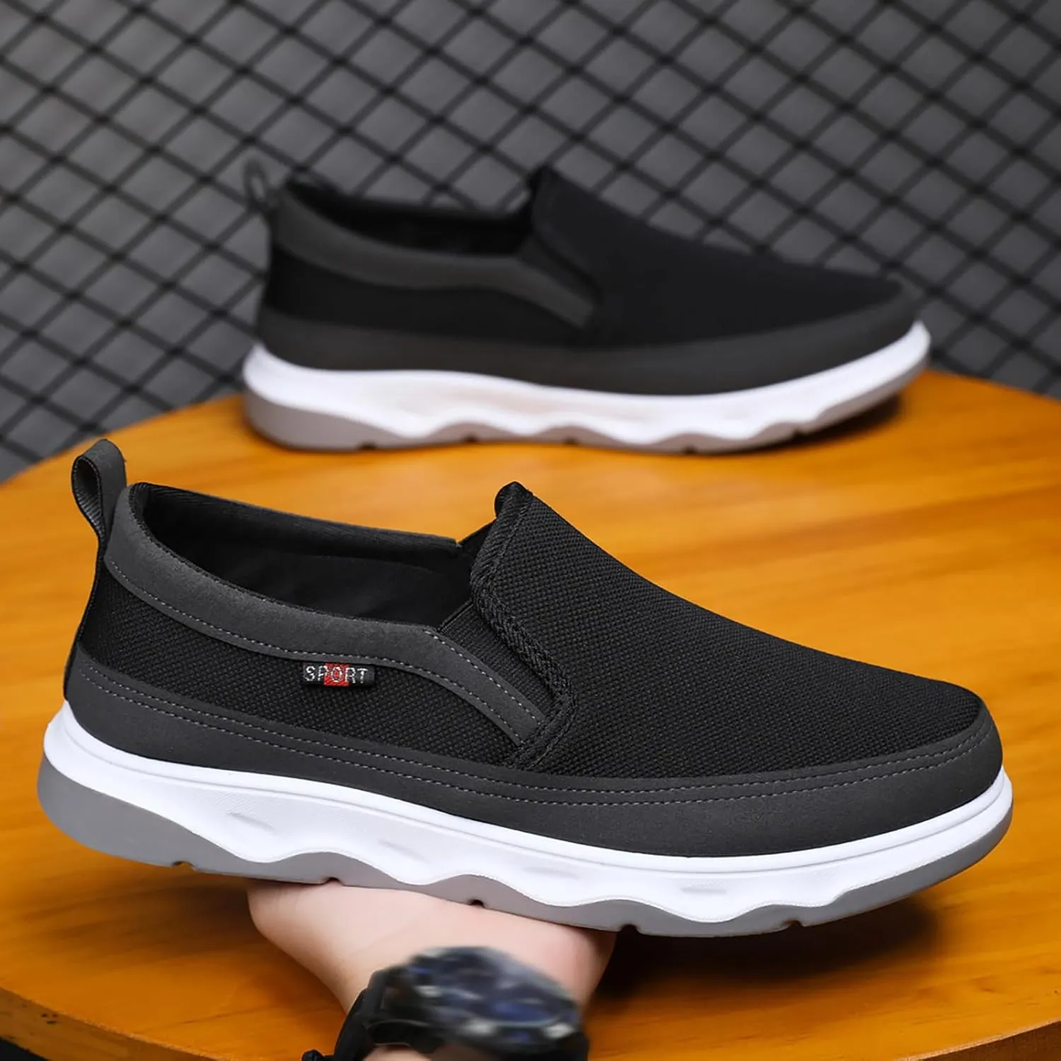 Mens Tennis Shoes Men's Sneakers Sneaker for Men Slip on Shoe for Men Mesh Comfortable Sneaker