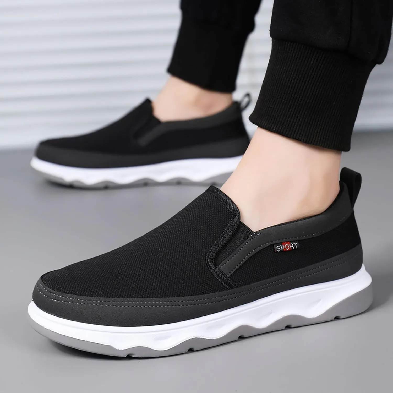 Mens Tennis Shoes Men's Sneakers Sneaker for Men Slip on Shoe for Men Mesh Comfortable Sneaker