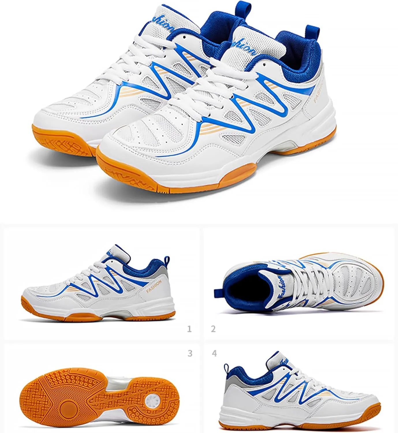 Mens Tennis Sneakers Squash Racket Sports Shoes (for All Racket Sports)