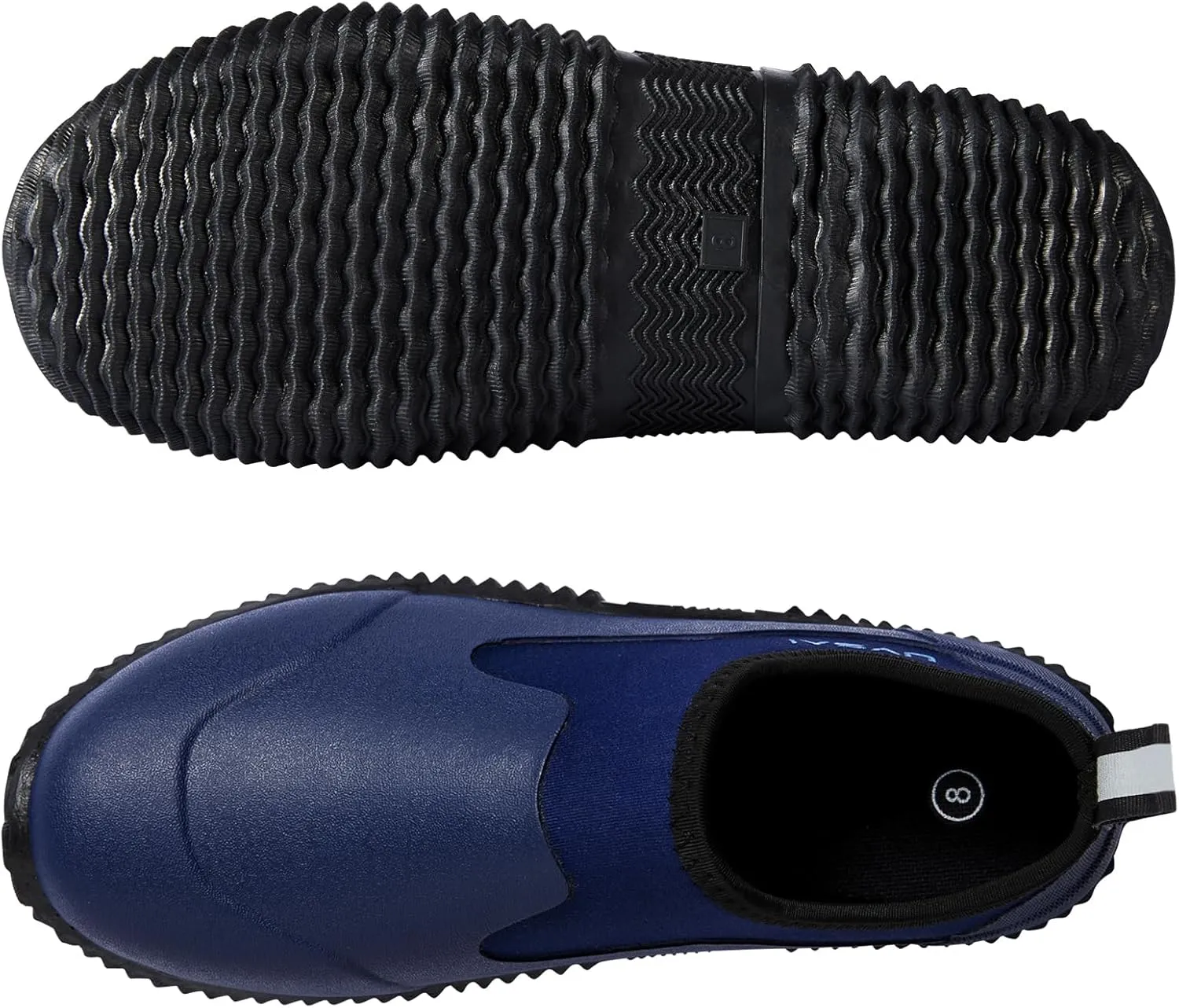 Mens Waterproof Garden Shoes Rain Boots Slip-On Footwear for Gardening Farming Camping Lawn Care Yard Work