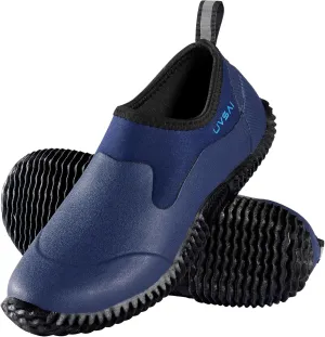 Mens Waterproof Garden Shoes Rain Boots Slip-On Footwear for Gardening Farming Camping Lawn Care Yard Work