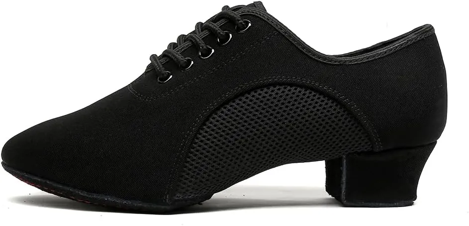 MSMAX Ballroom Dance Shoes Women Latin Dancing Heels Jazz Rhythm Teaching Shoes
