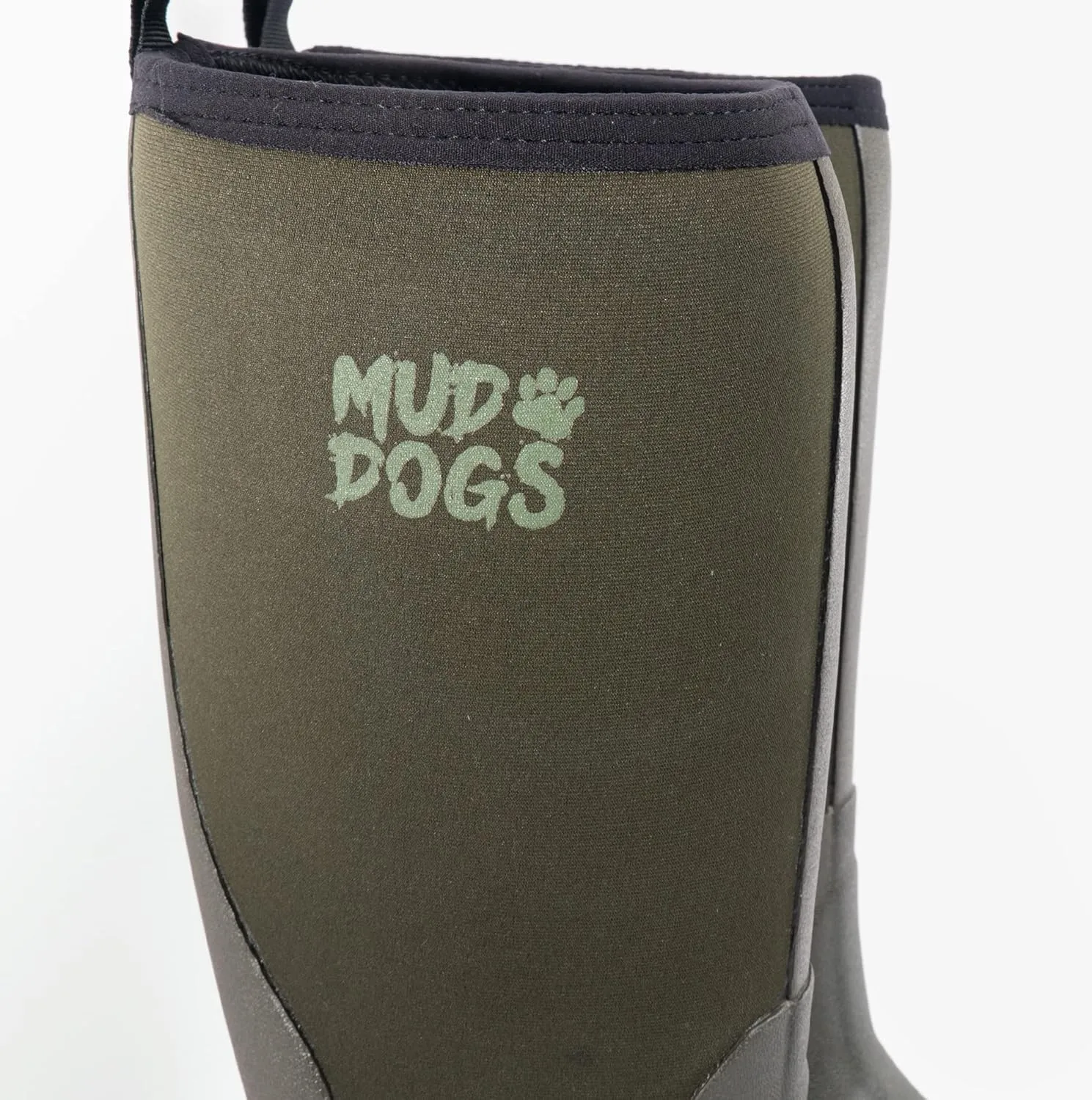 Mud Dogs RUTLAND TALL Mens Womens Unisex Waterproof Dog Walking Neoprene Ankle Wellies Wellington Boots
