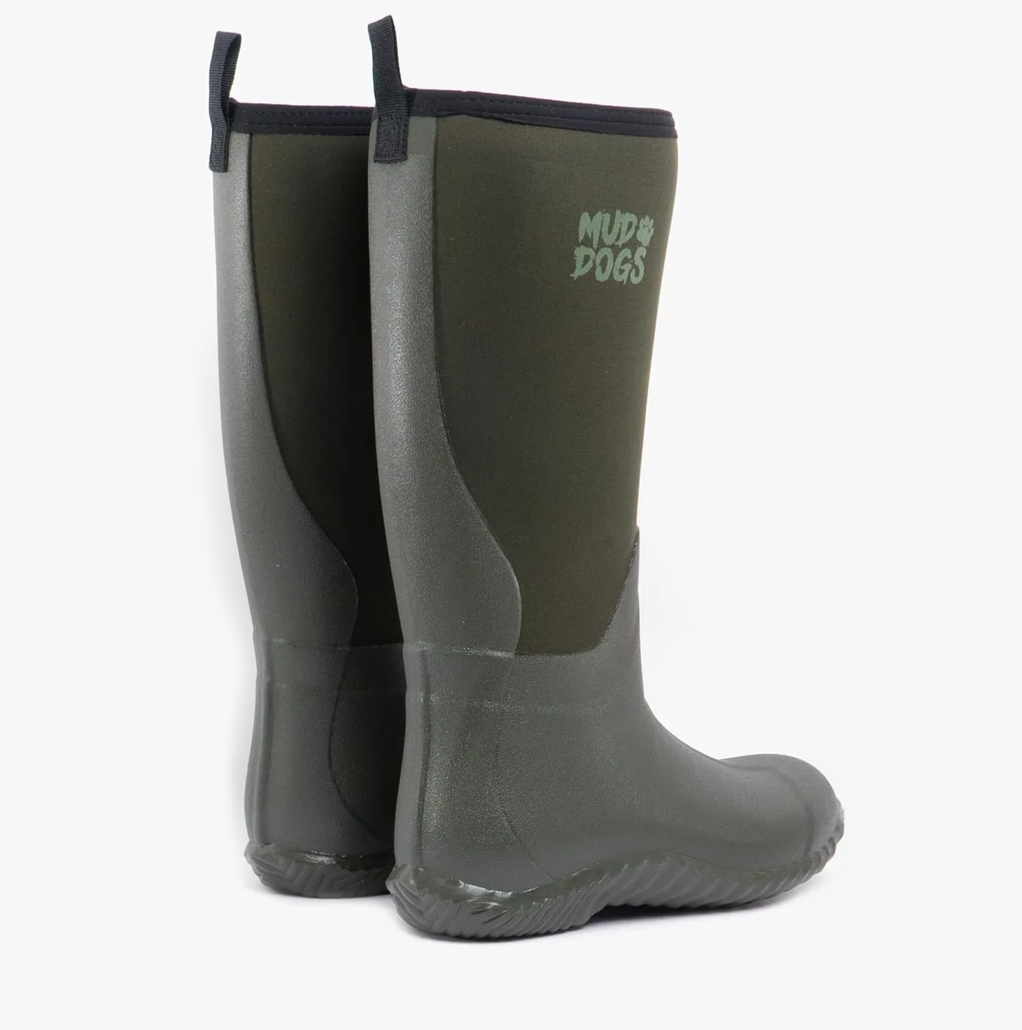 Mud Dogs RUTLAND TALL Mens Womens Unisex Waterproof Dog Walking Neoprene Ankle Wellies Wellington Boots