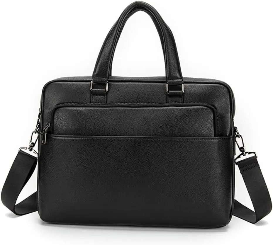 Natural Wrestling Pattern Men's Briefcase Large Capacity Computer Bag Men's Leather Handbag Top