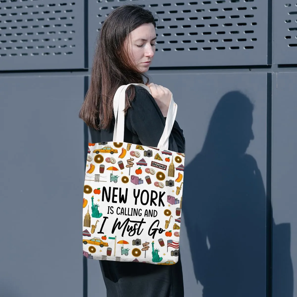 New York Chicago Nashville Paris Italy Los Angeles Las Vegas Lover Gifts Tote Bag Beach Bag Travel Souvenir Gift