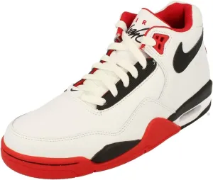 Nike BQ4212-100: Men's Flight Legacy White/Black/University Red Sneaker (11 D(M) US Men)