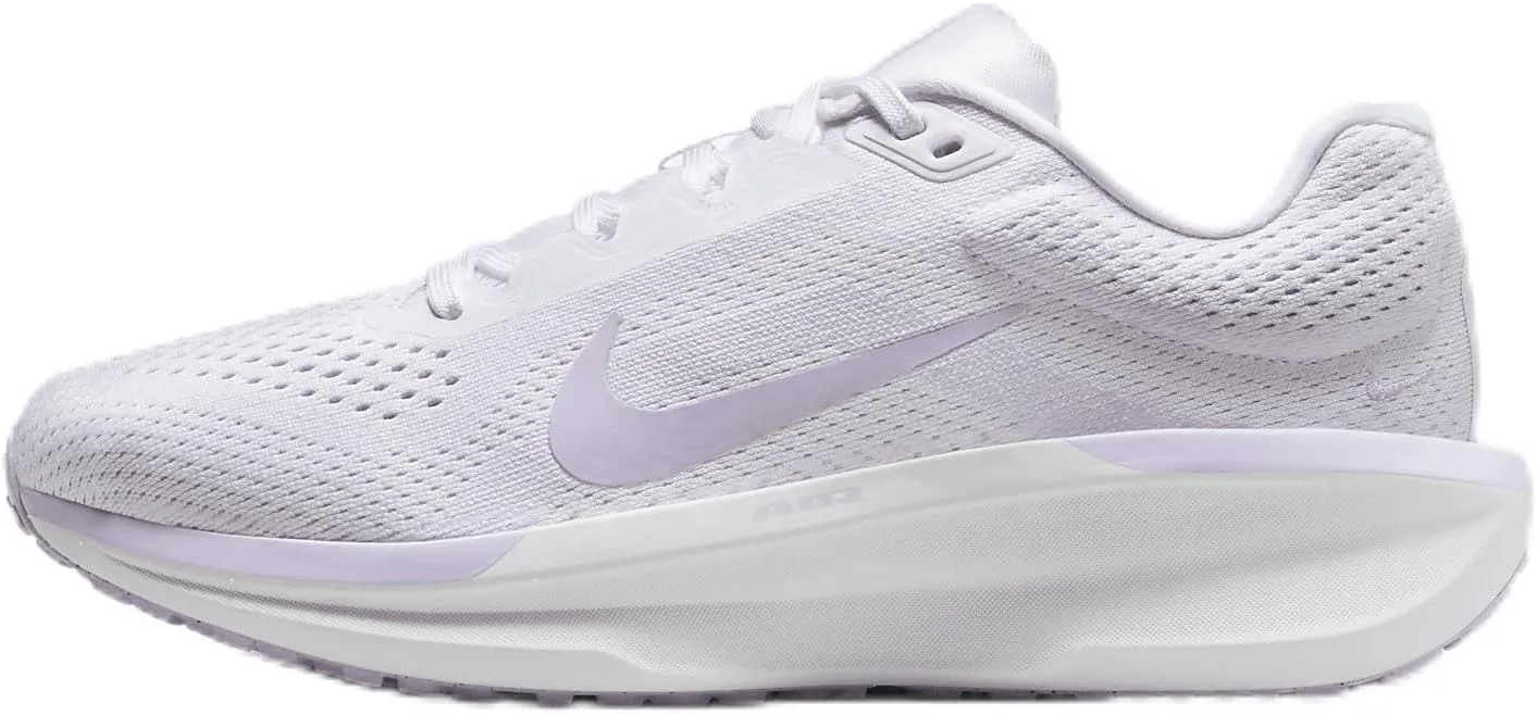 Nike Winflo 11 Women's Road Running Shoe (FJ9510-101, White/White/Lilac Bloom/Lilac Bloom) Size 6