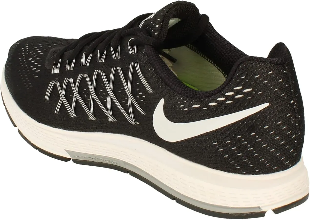 Nike Womens Air Zoom Pegasus 32 Black/White/Pure Platinum Running Shoe