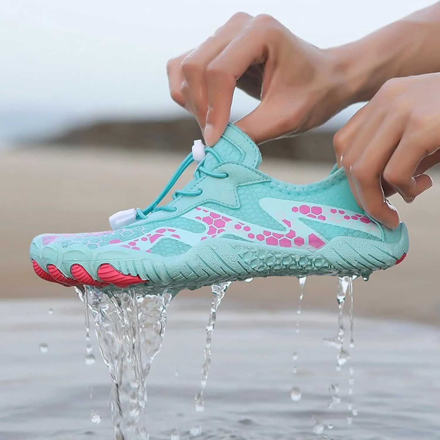 Non Slip Quick-Dry Water Shoes for Women Men Beach Sports Barefoot Shoes Lightweight Wading Shoe Surfing Shoe
