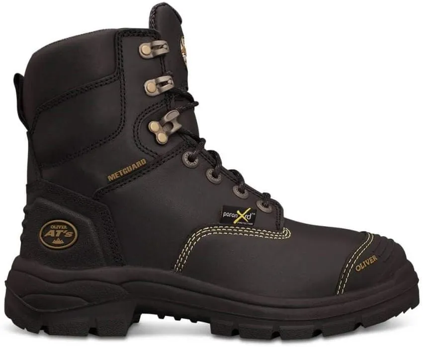 Oliver 55 Series 7" Steel Toe - Metatarsal Protection Leather Work Boots Black (55346S)