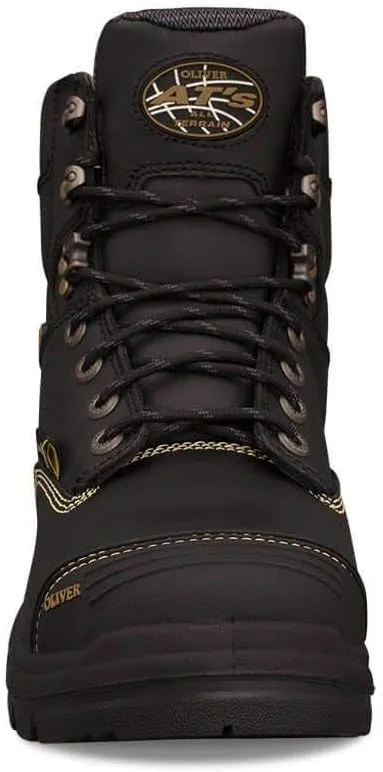 Oliver 55 Series 7" Steel Toe - Metatarsal Protection Leather Work Boots Black (55346S)
