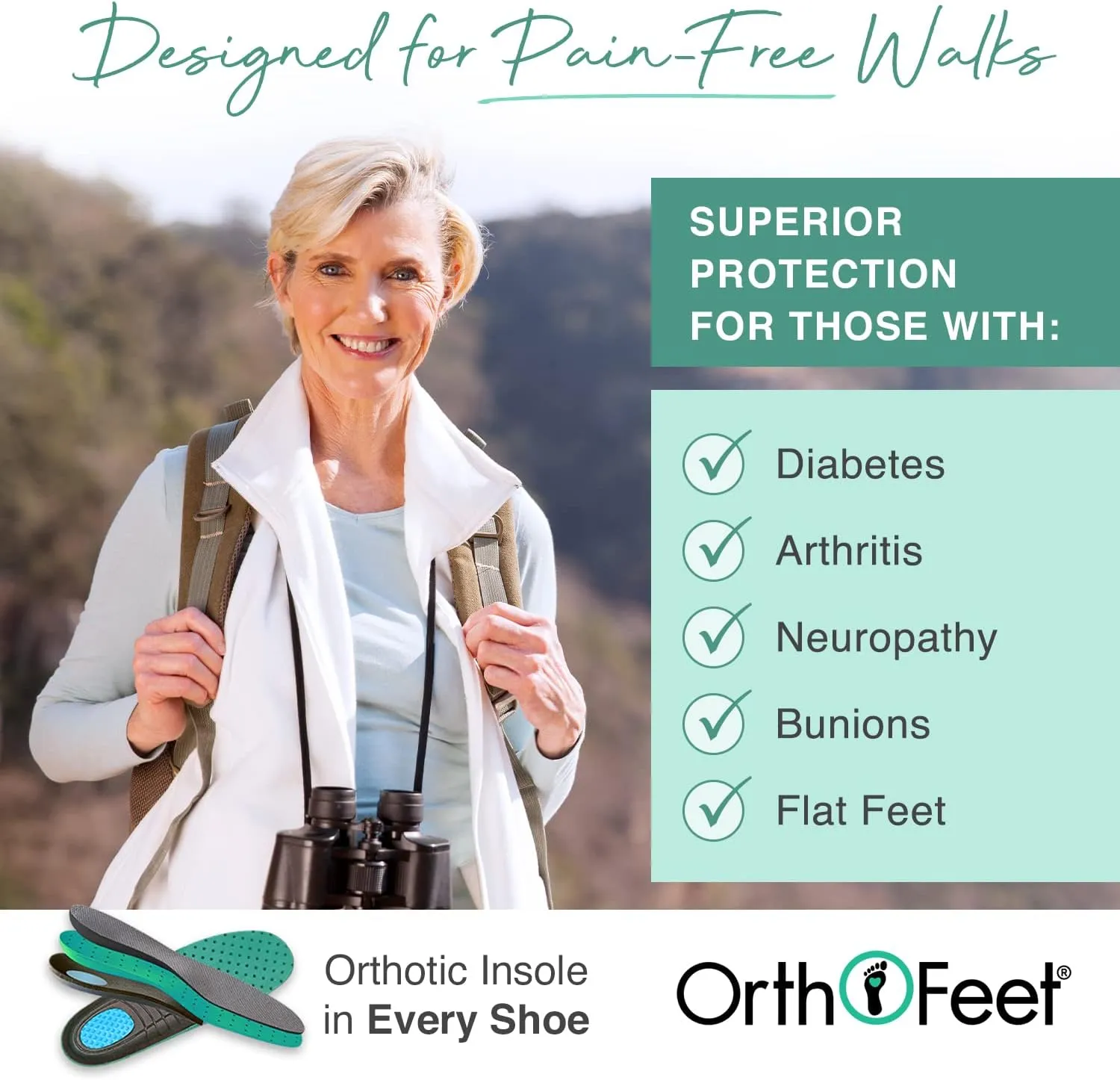 Orthofeet Women's Orthopedic Waterproof Sneakers Moravia