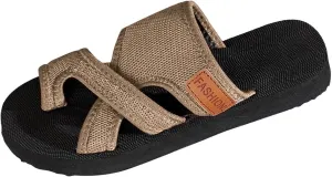 Orthopedic Sandals for Women Arch Support Non Slip Beach Slide Sandals Comfortable Breathable Sandal Hollow Mesh Slide Flip Flops Trendy Summer Boho Shoes